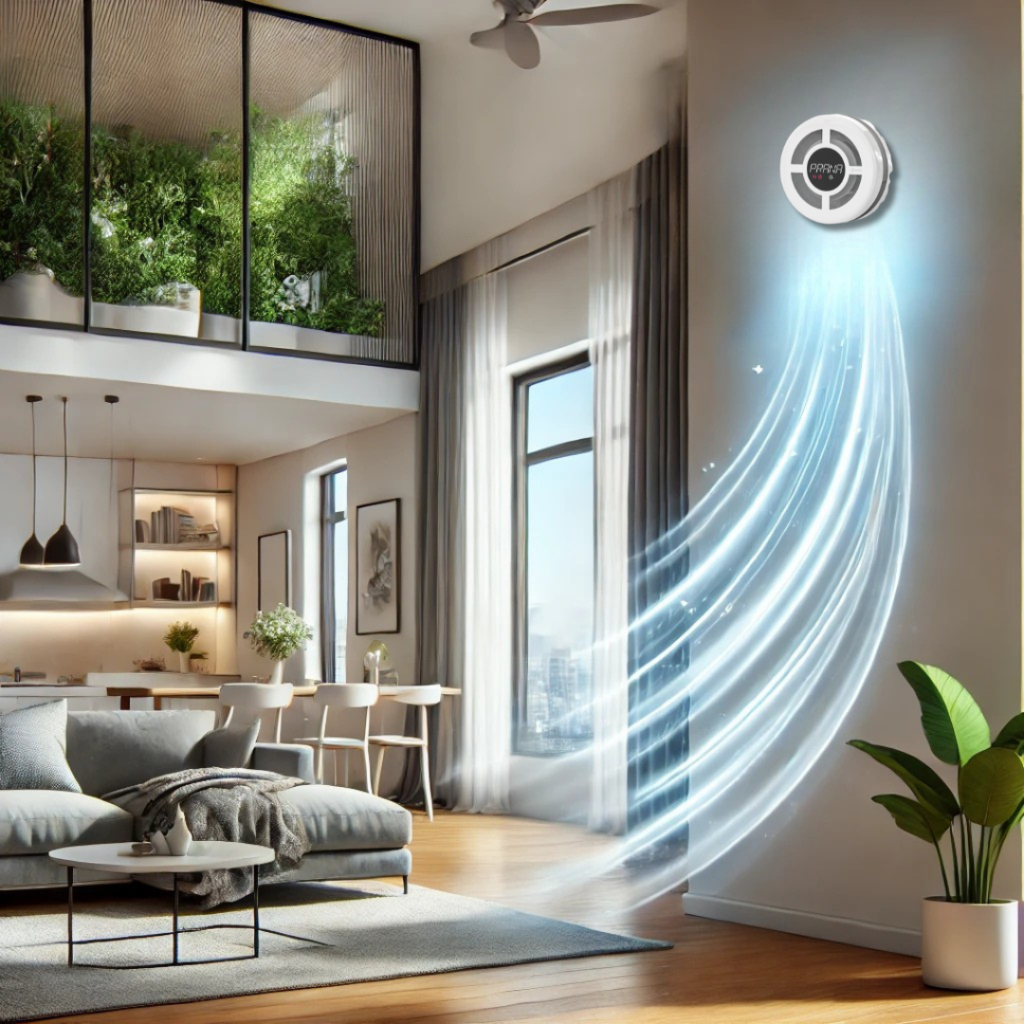 Sistem de ventilație Prana într-un apartament modern – asigură aer curat și un climat sănătos.